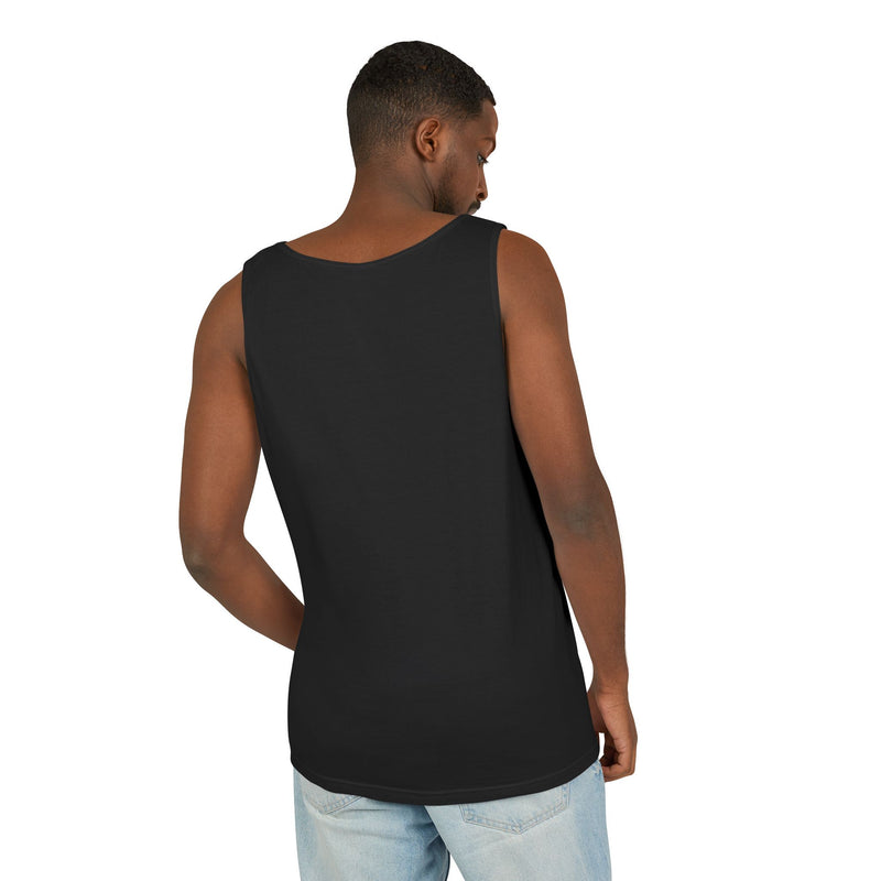 Unisex Cotton Tank Top – Garment-Dyed Flying Turtle Print