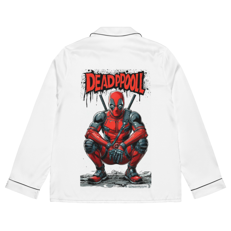 Women’s Long Sleeve Pajama Top – Deadpool Art Print