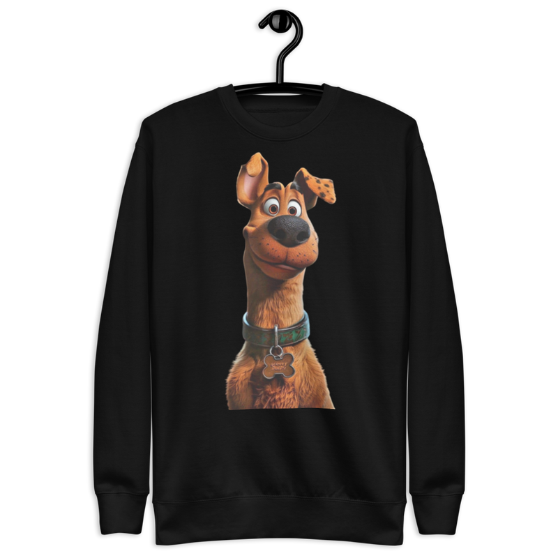 Oversized fit of Scooby-Doo sweatshirt, ideal for layering and streetwear outfits.