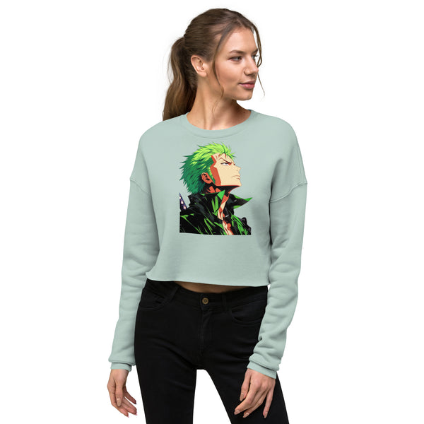  Fashionable streetwear outfit with anime crop sweatshirt